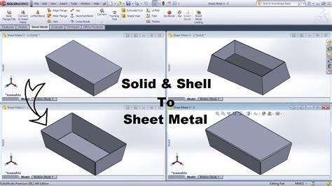 solidworks 2018 sheet metal|convert solid to sheet metal worksheet.